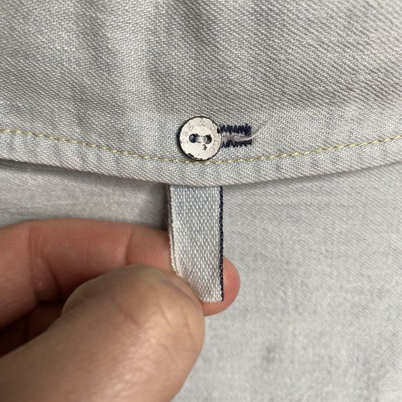 Rag & Bone Fit 3 Denim Button Shirt Light Wash Mens Size 2XL XXL - Picture 7 of 16